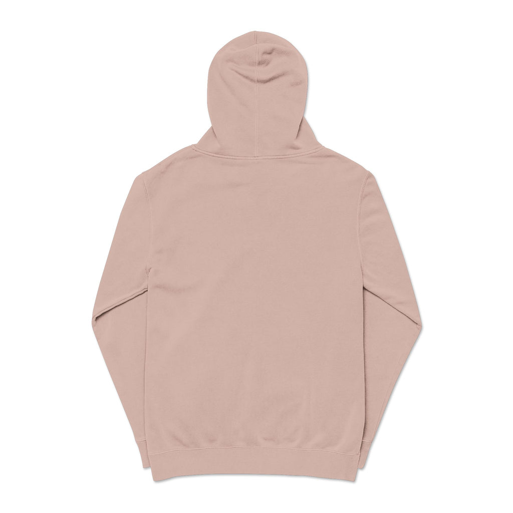 Retro Wave Logo Hoodie — Pigment-Dyed Cozy Pullover