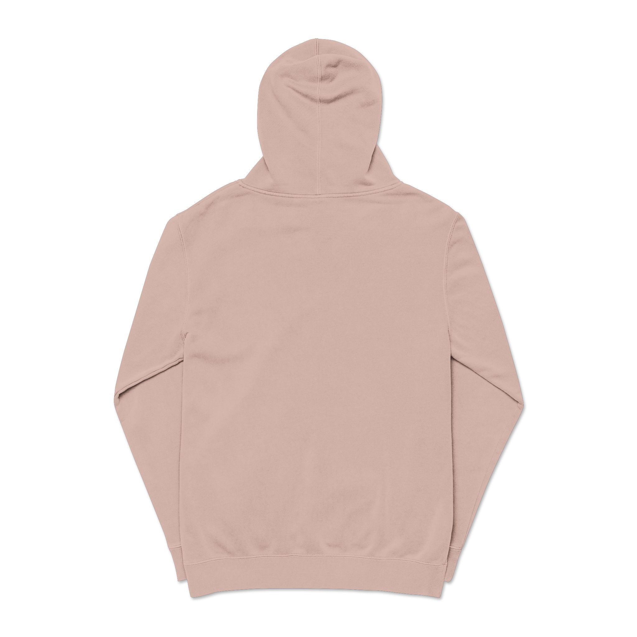Retro Wave Logo Hoodie — Pigment-Dyed Cozy Pullover