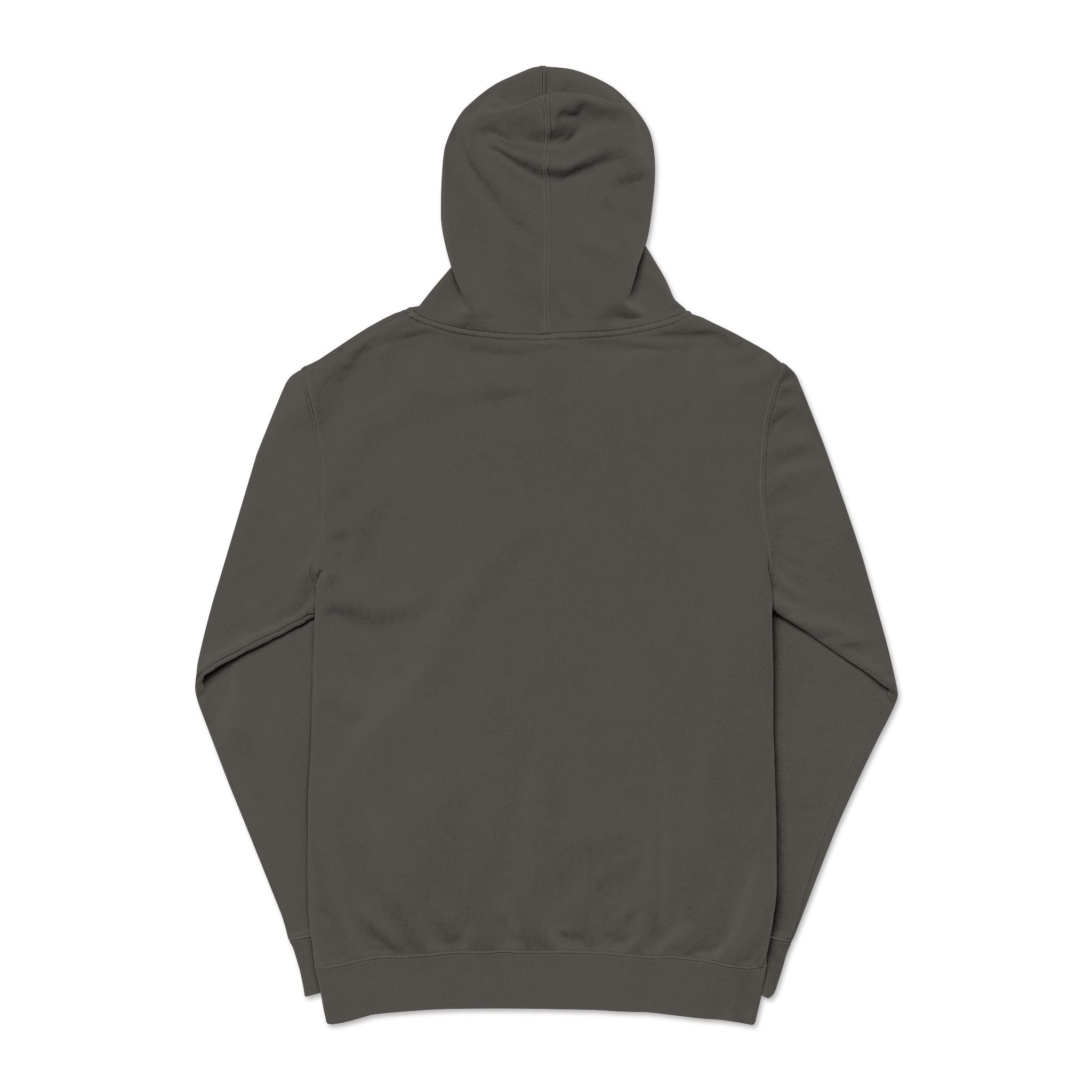 Retro Wave Logo Hoodie — Pigment-Dyed Cozy Pullover