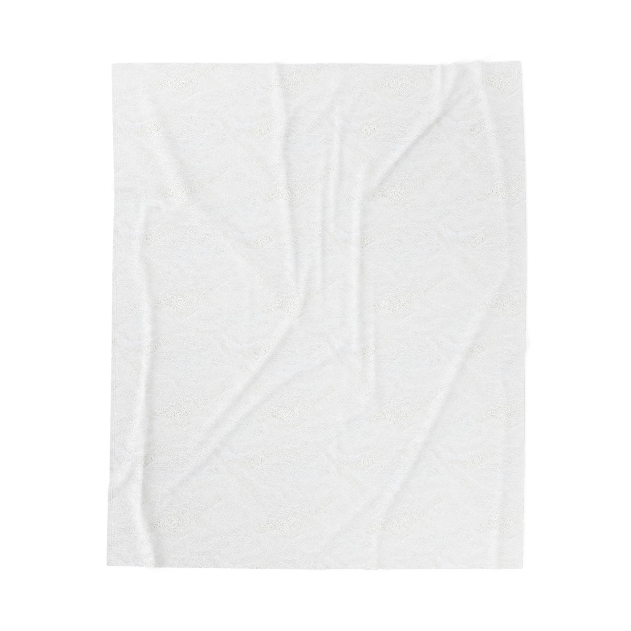 Velveteen Plush Blanket – Minimalist Black & White 'MT' Logo Throw