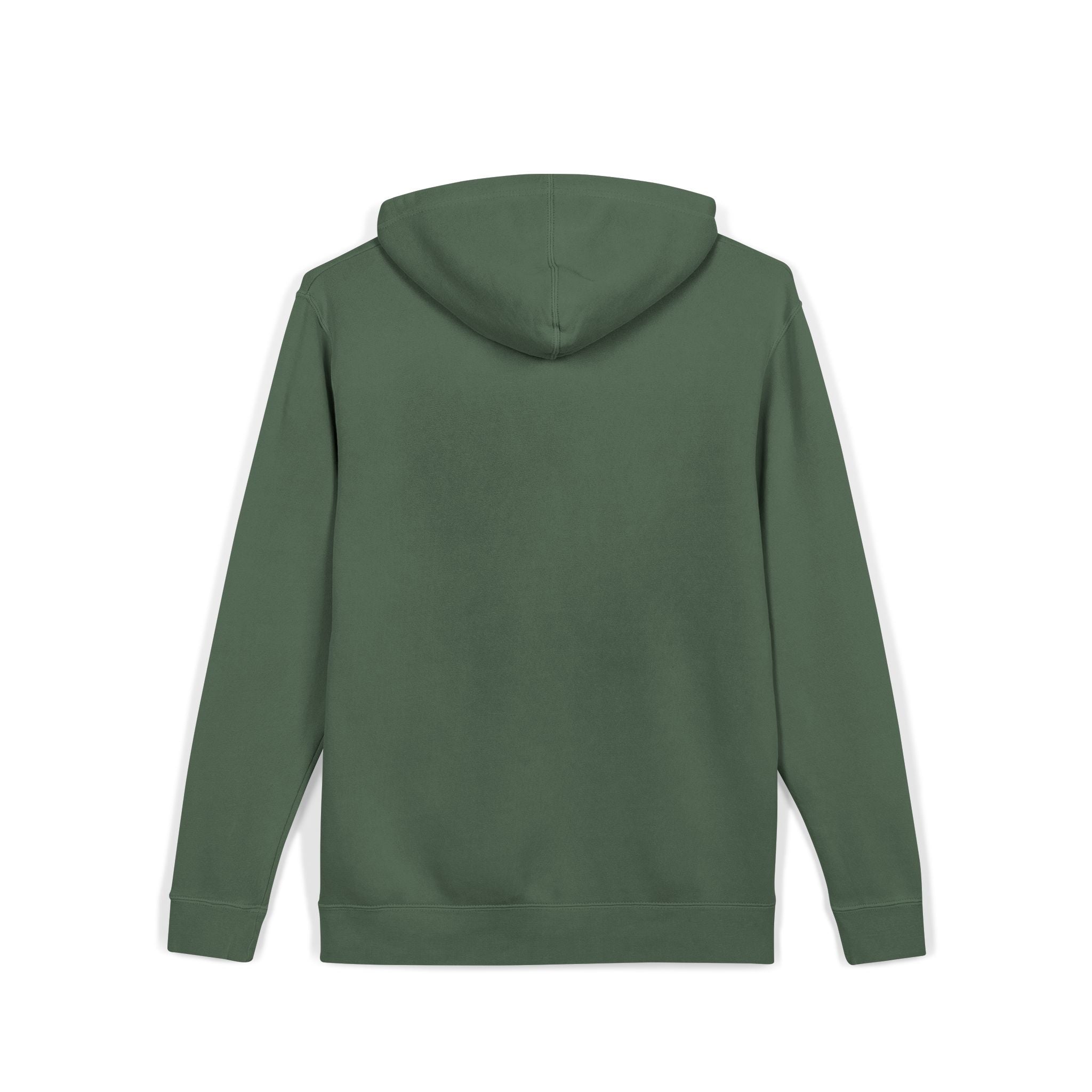 Retro Wave Logo Hoodie — Pigment-Dyed Cozy Pullover