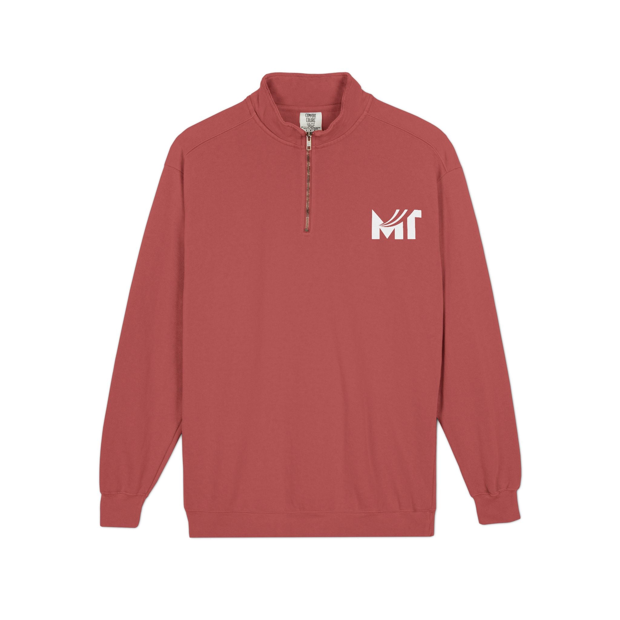 MT Logo Quarter-Zip Sweatshirt — Branded Athletic Pullover