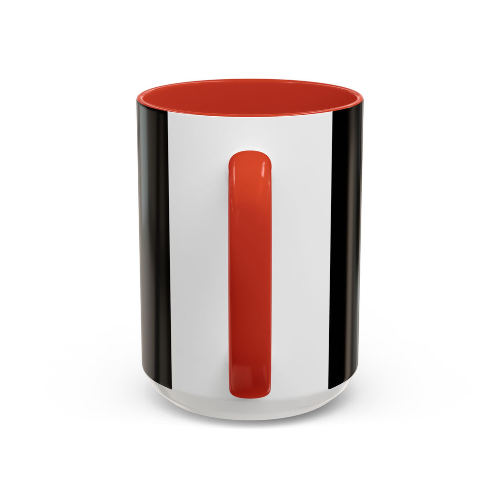 Black & White Accent Coffee Mug – Bold Monogram Letter M Design (11/15oz)