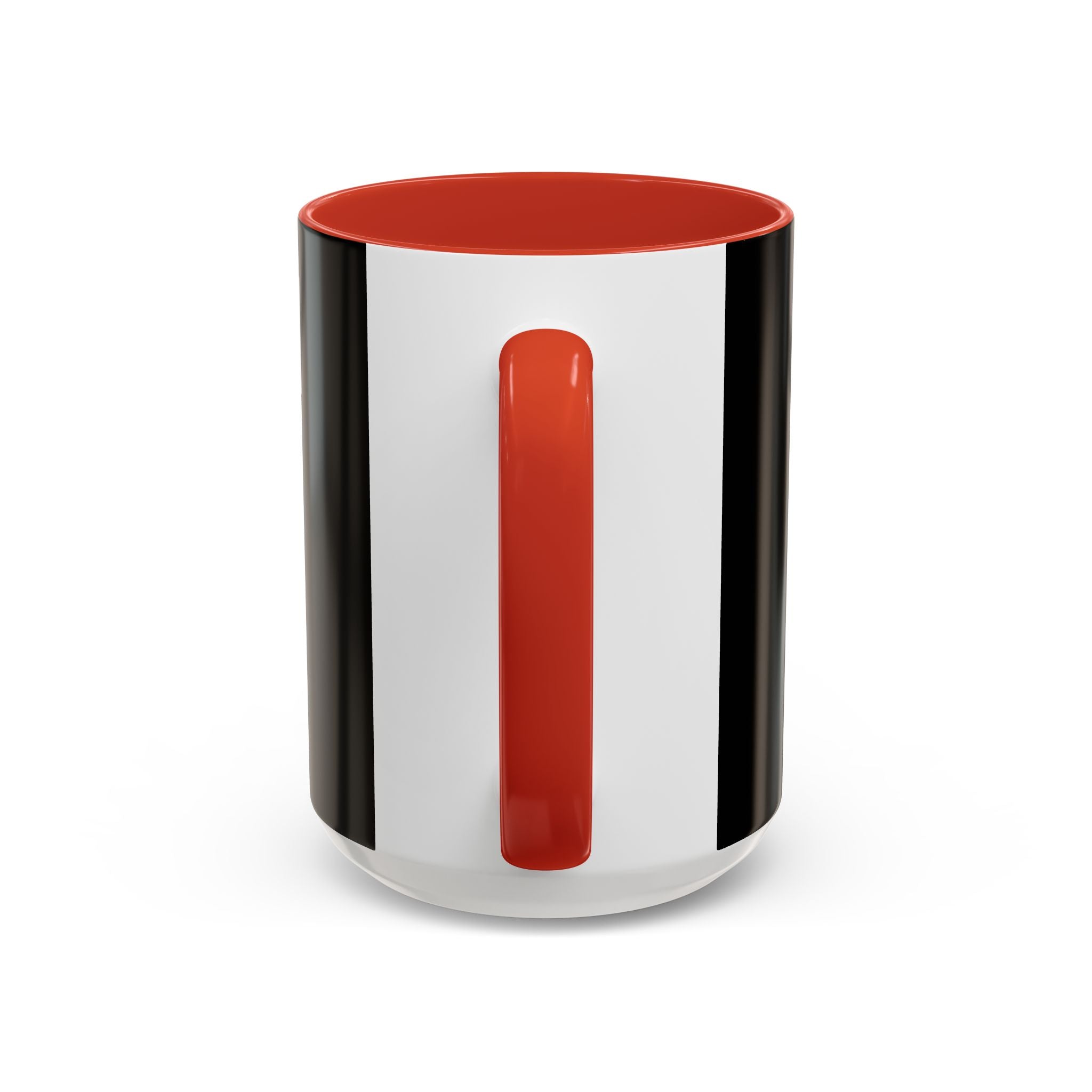 Black & White Accent Coffee Mug – Bold Monogram Letter M Design (11/15oz)