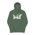 Retro Wave Logo Hoodie — Pigment-Dyed Cozy Pullover