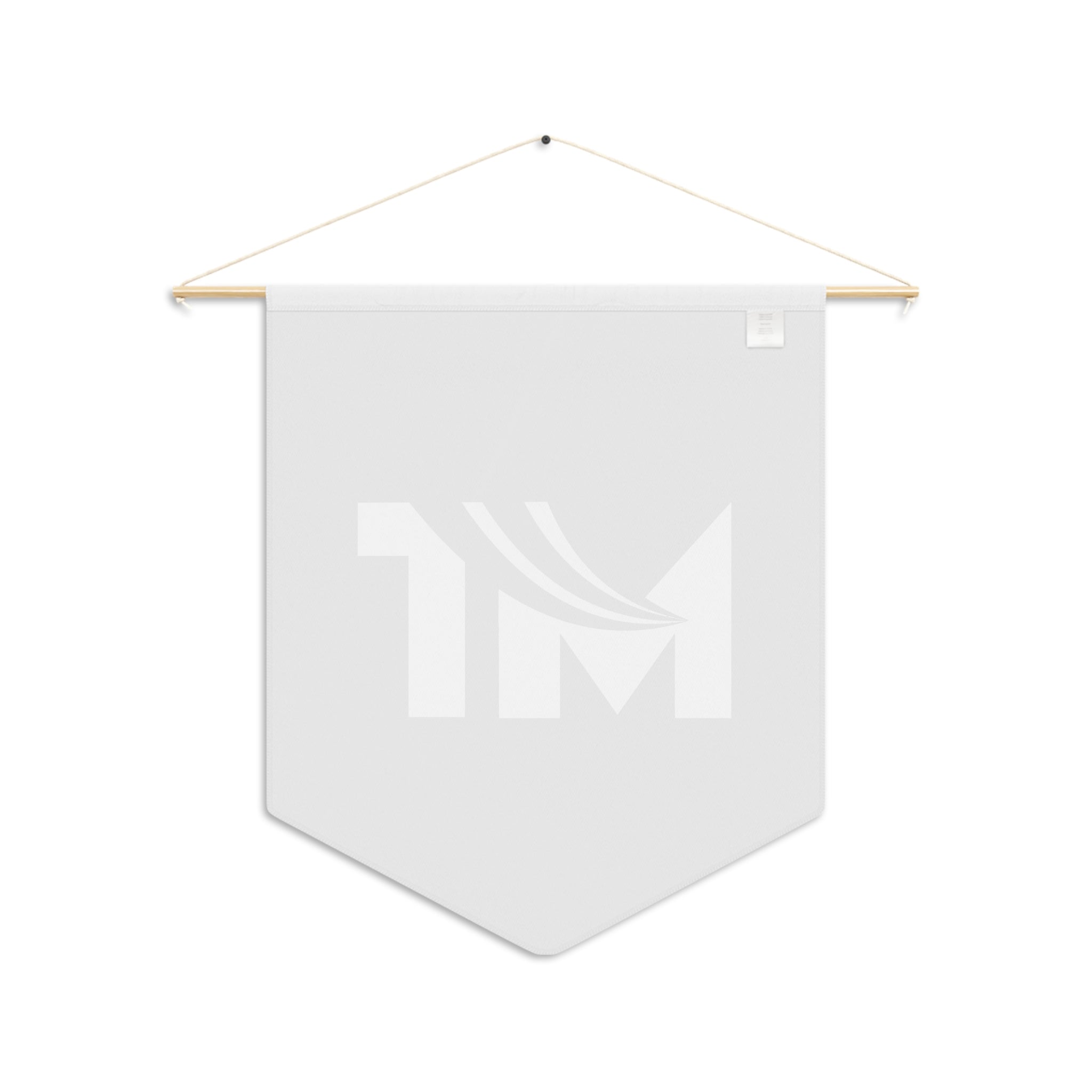 Custom Logo Pennant Banner — Modern Monogram Wall Flag