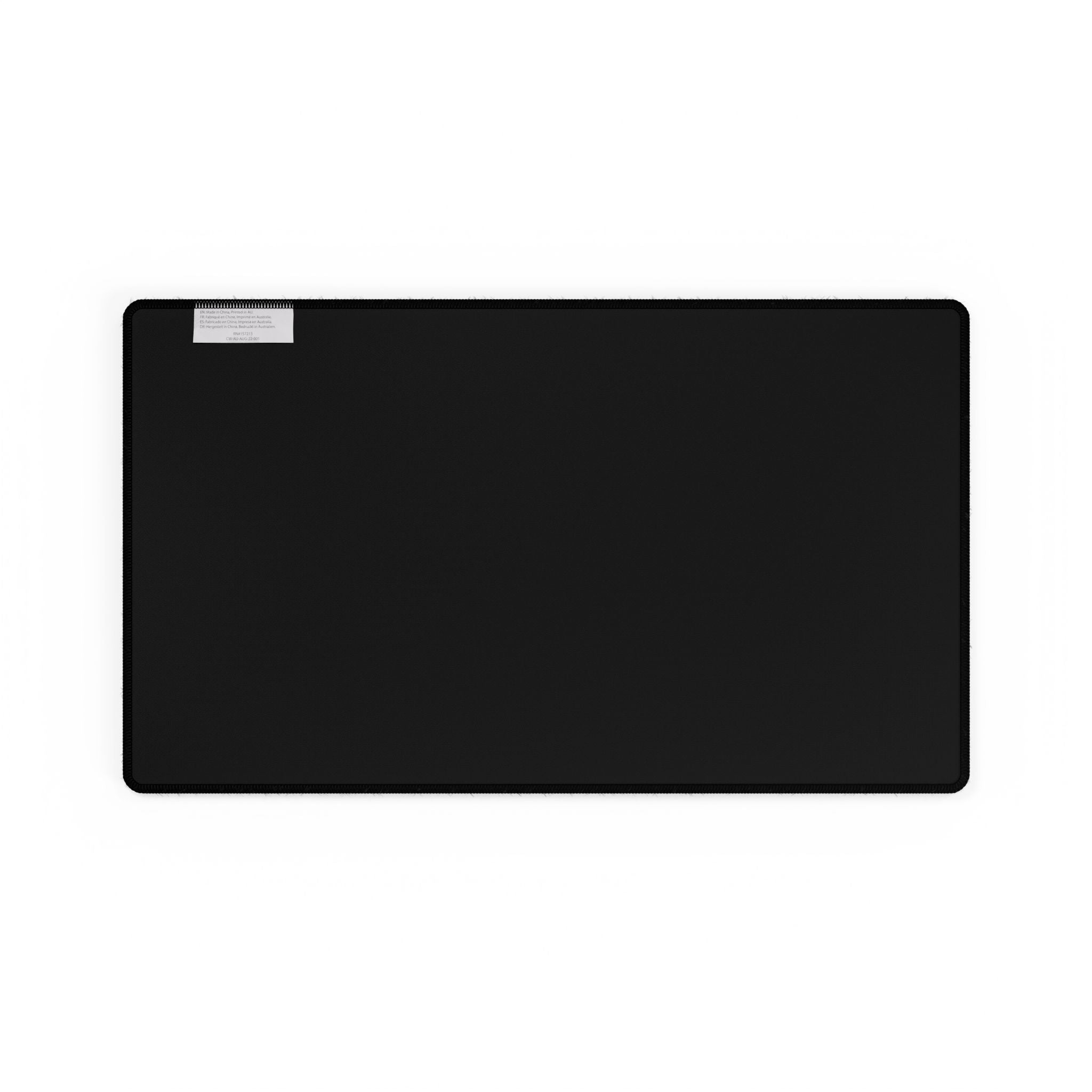Black Logo Desk Mat – Minimal Monogram 'MT' Gaming & Office Mouse Pad