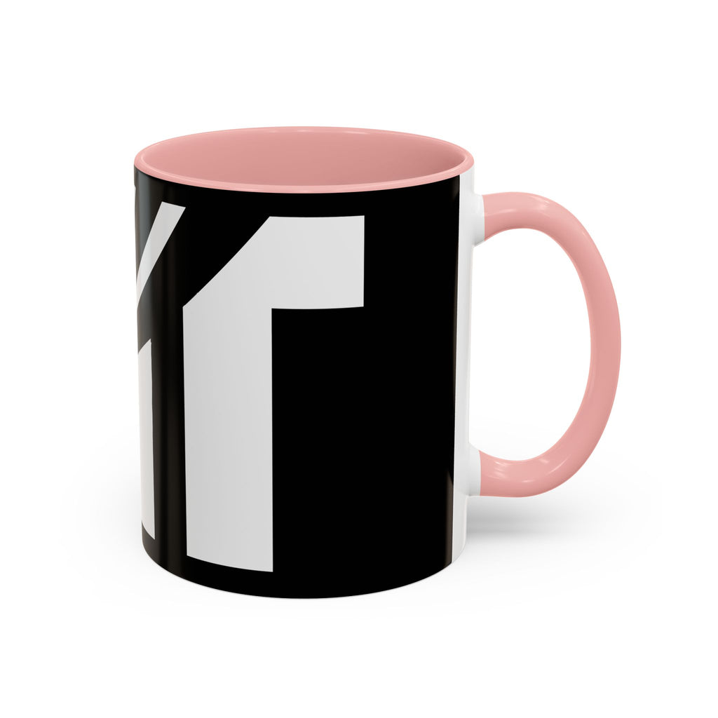 Black & White Accent Coffee Mug – Bold Monogram Letter M Design (11/15oz)
