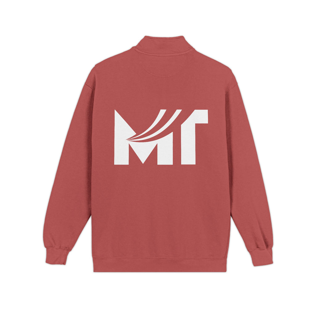 MT Logo Quarter-Zip Sweatshirt — Branded Athletic Pullover