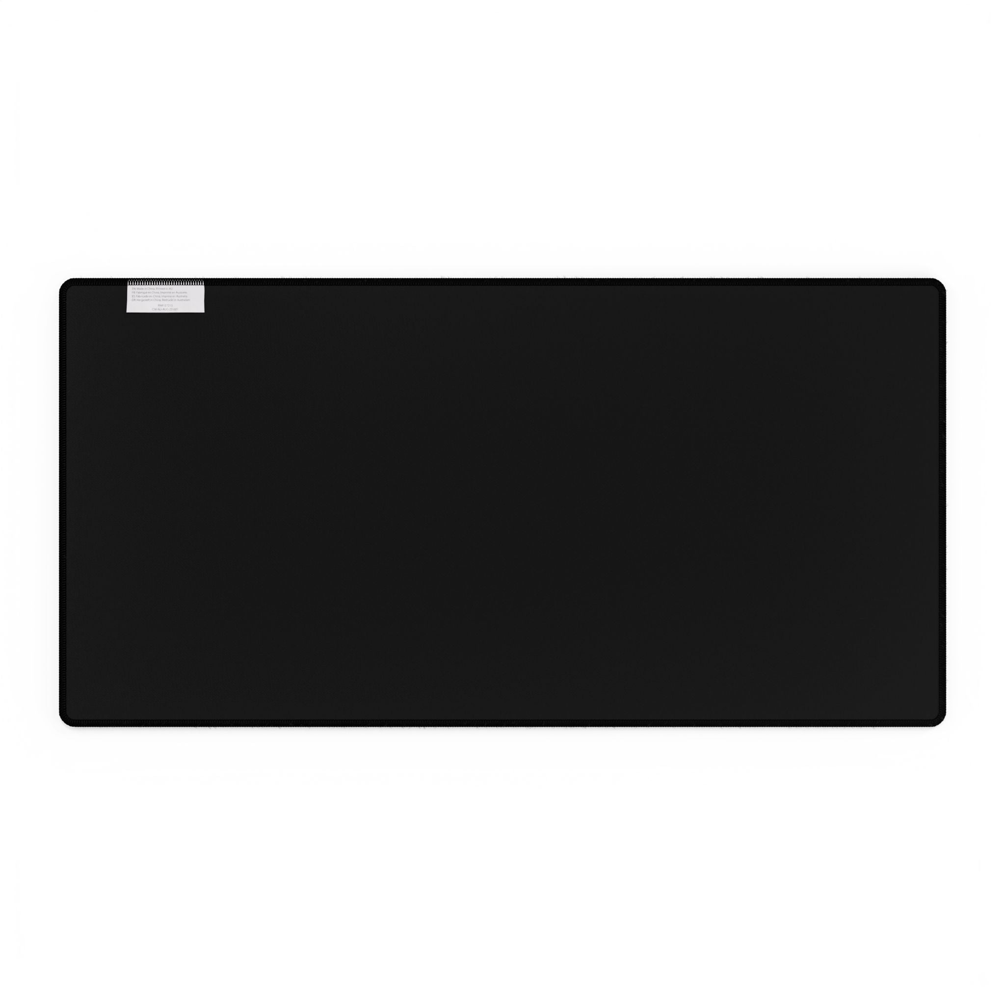 Black Logo Desk Mat – Minimal Monogram 'MT' Gaming & Office Mouse Pad