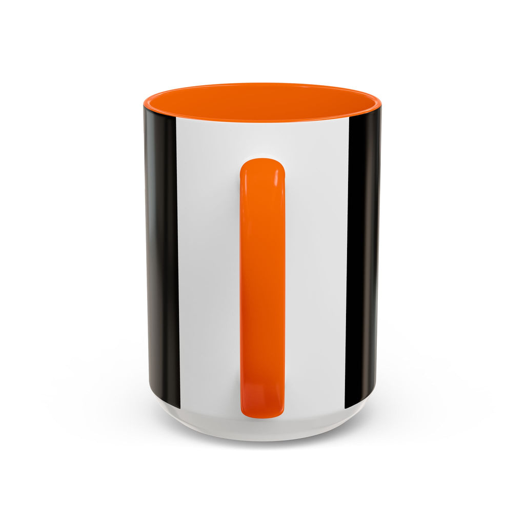 Black & White Accent Coffee Mug – Bold Monogram Letter M Design (11/15oz)