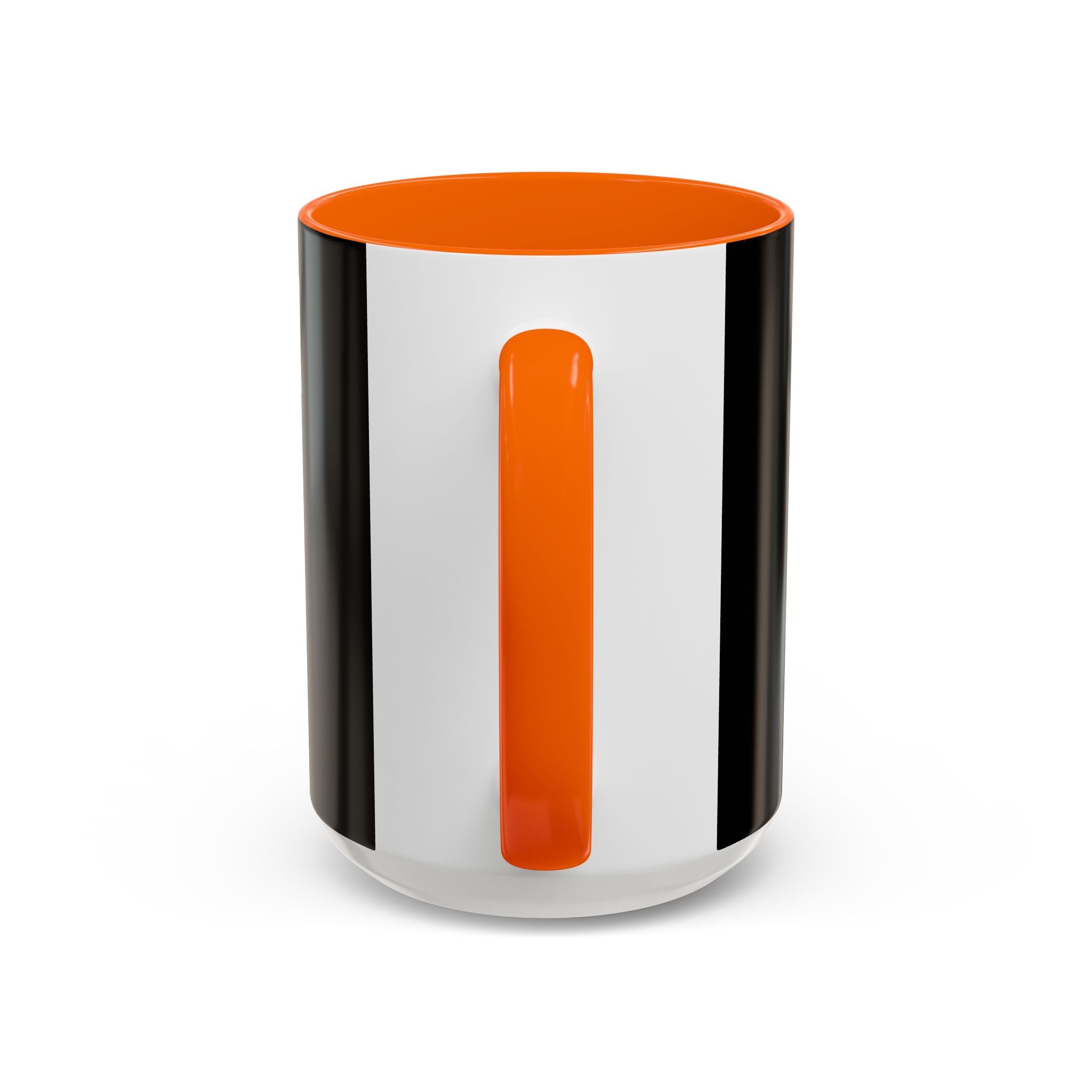 Black & White Accent Coffee Mug – Bold Monogram Letter M Design (11/15oz)