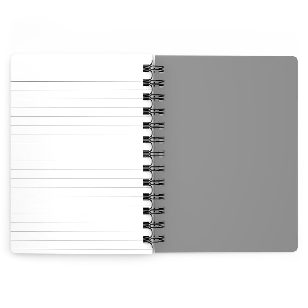 Initial M Monogram Spiral Notebook — Modern Minimalist Journal for Notes & Ideas