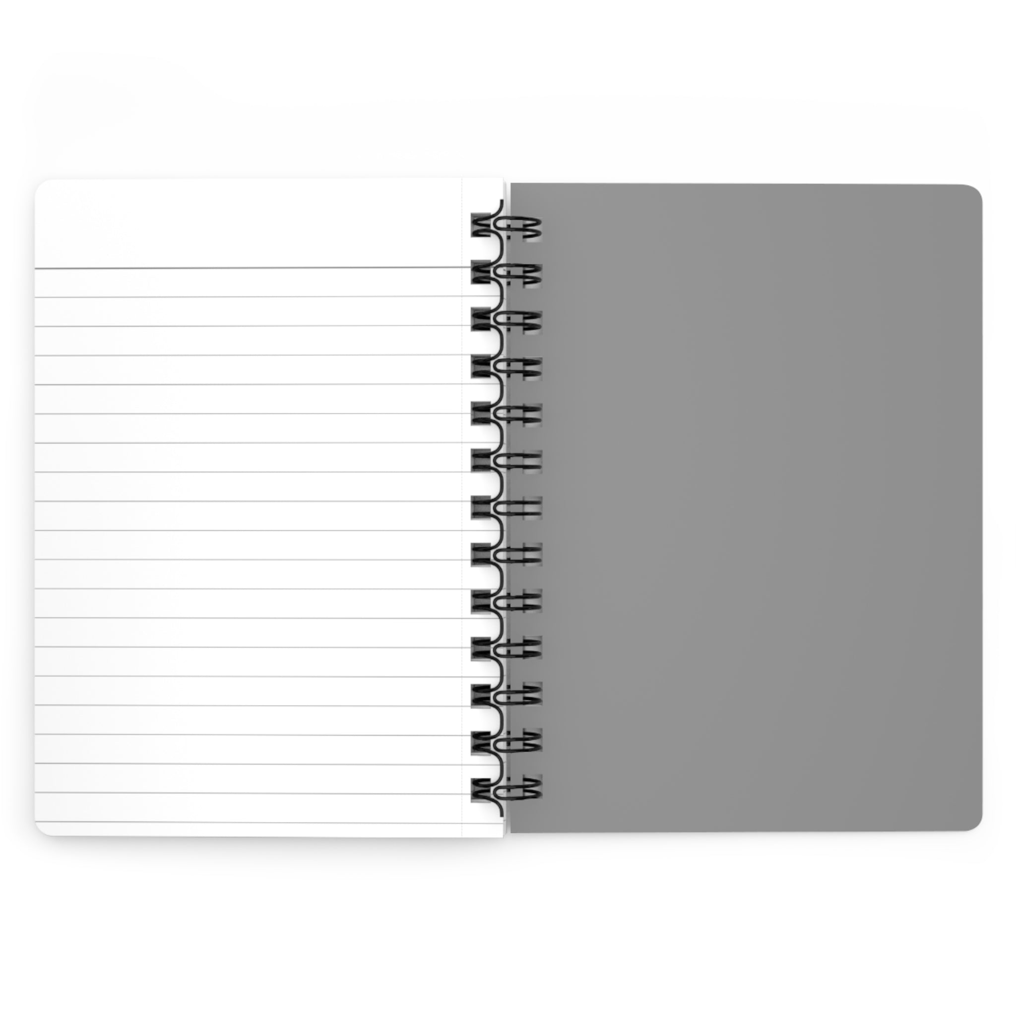 Initial M Monogram Spiral Notebook — Modern Minimalist Journal for Notes & Ideas