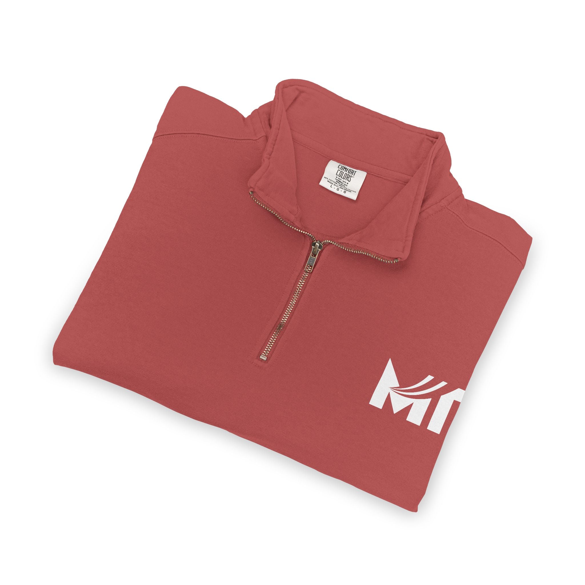 MT Logo Quarter-Zip Sweatshirt — Branded Athletic Pullover