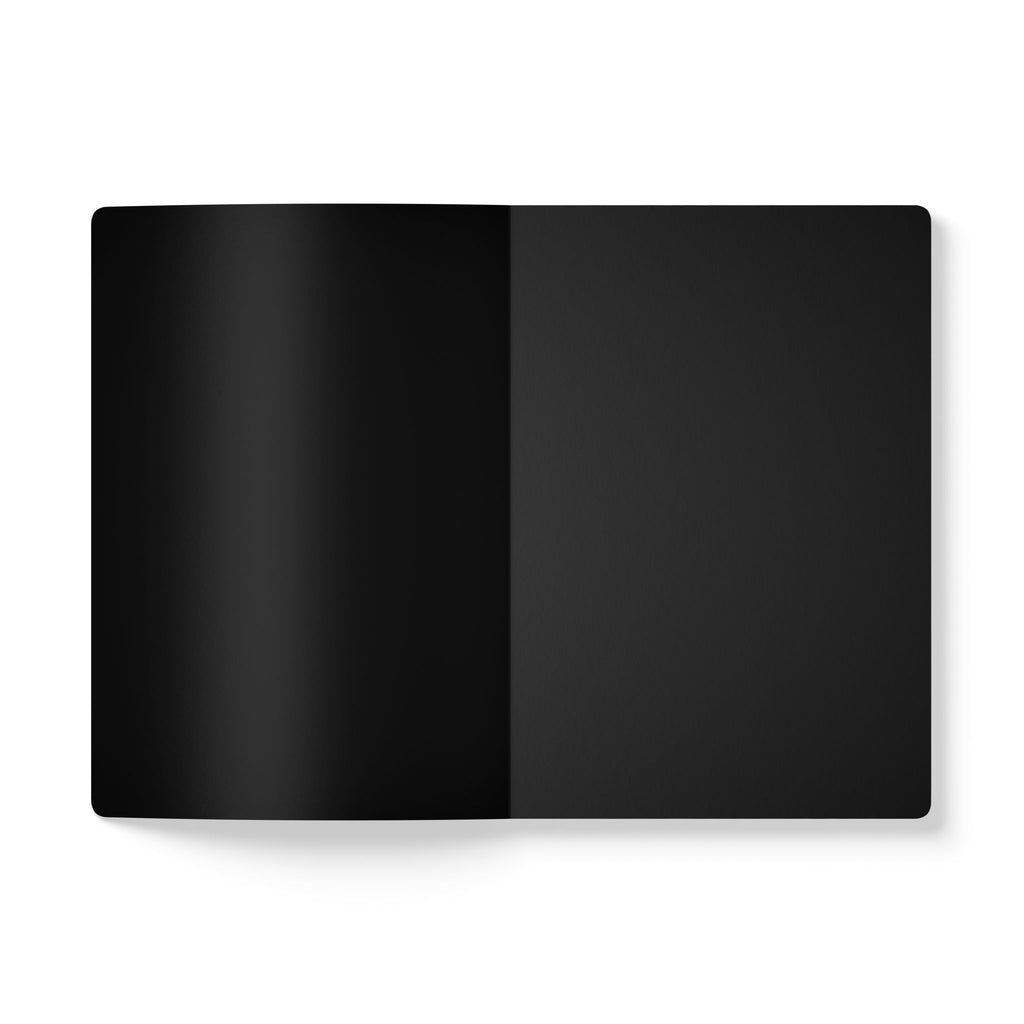 Minimal Black & White M Letter Softcover Journal — Modern Monogram Notebook