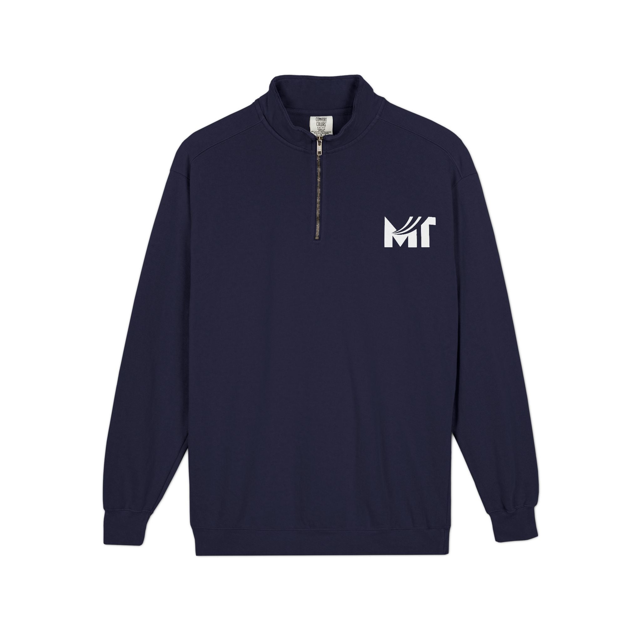MT Logo Quarter-Zip Sweatshirt — Branded Athletic Pullover
