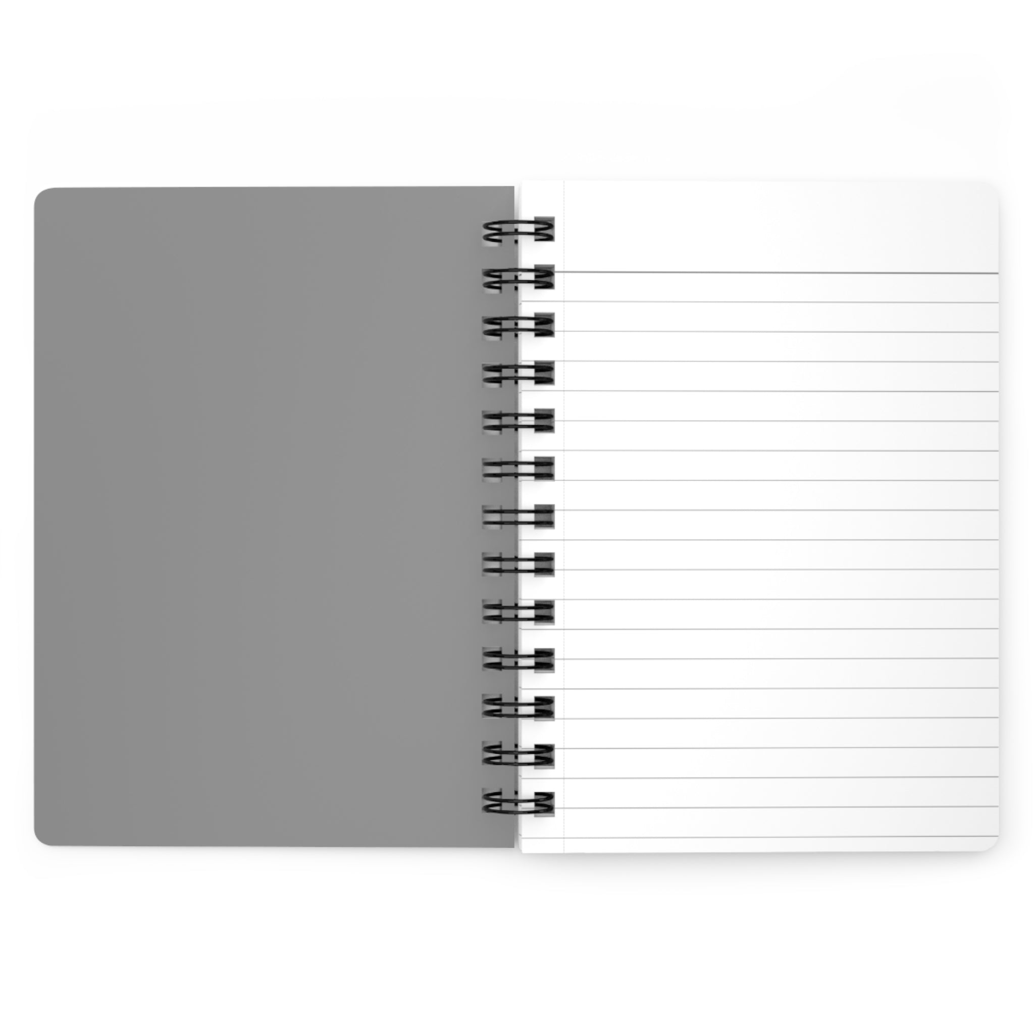 Initial M Monogram Spiral Notebook — Modern Minimalist Journal for Notes & Ideas