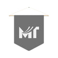 Custom Logo Pennant Banner — Modern Monogram Wall Flag