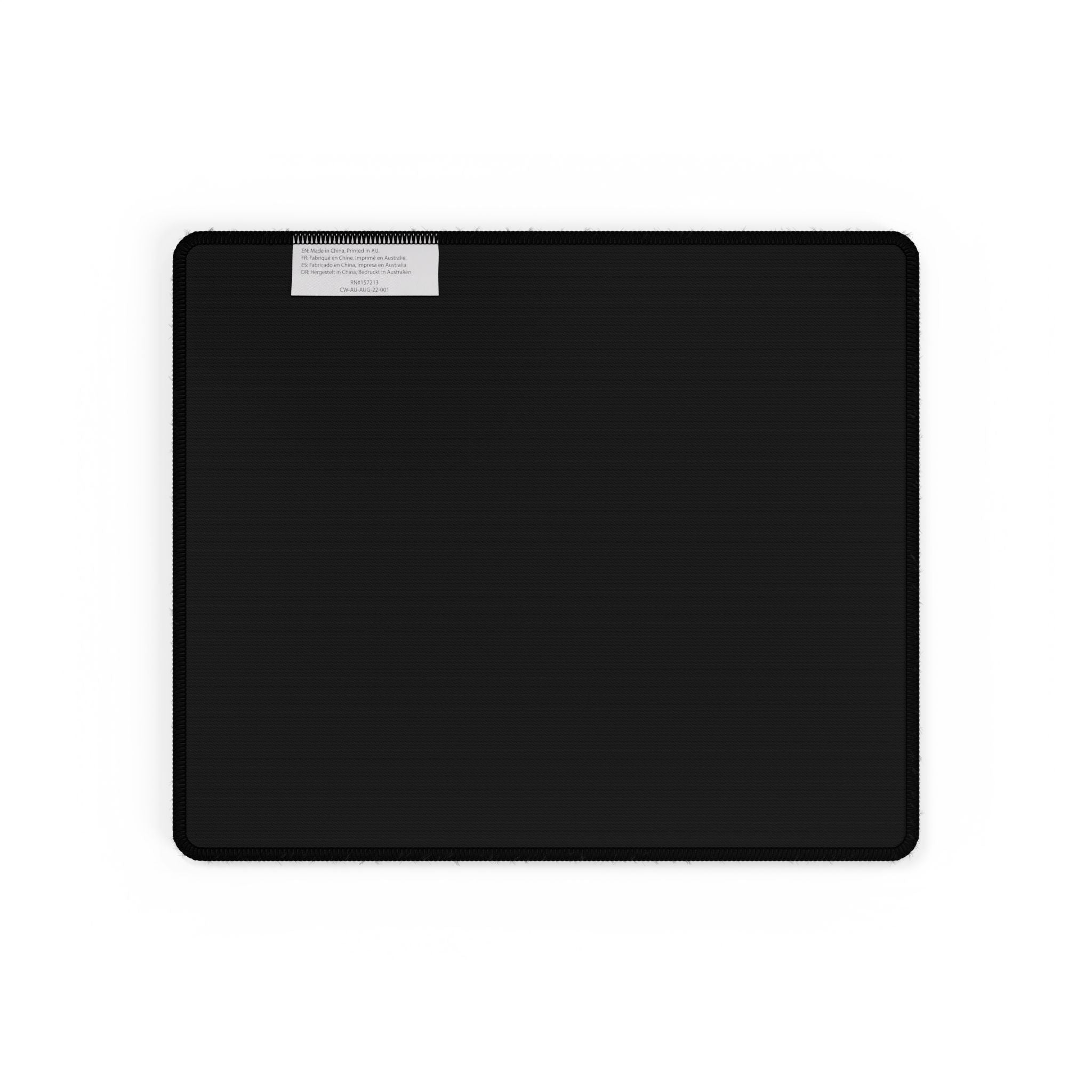 Black Logo Desk Mat – Minimal Monogram 'MT' Gaming & Office Mouse Pad