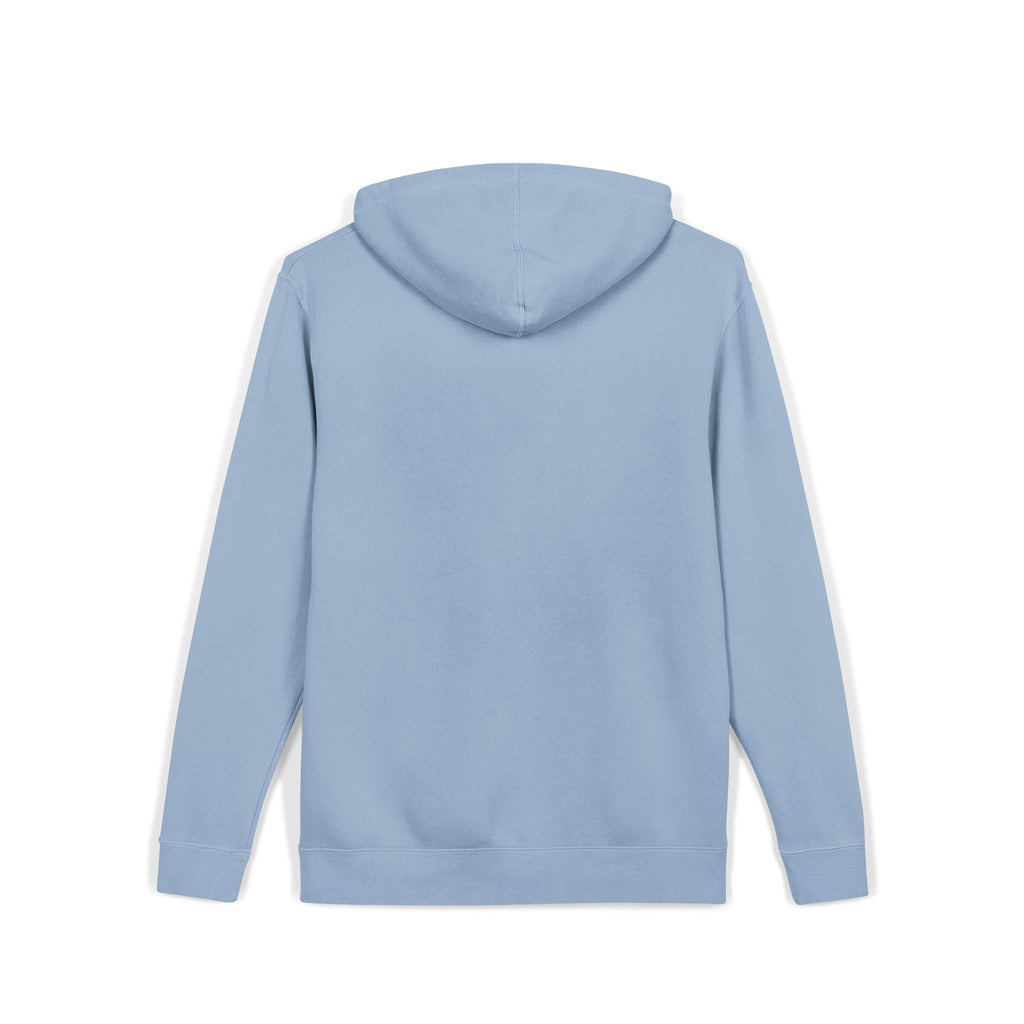 Retro Wave Logo Hoodie — Pigment-Dyed Cozy Pullover